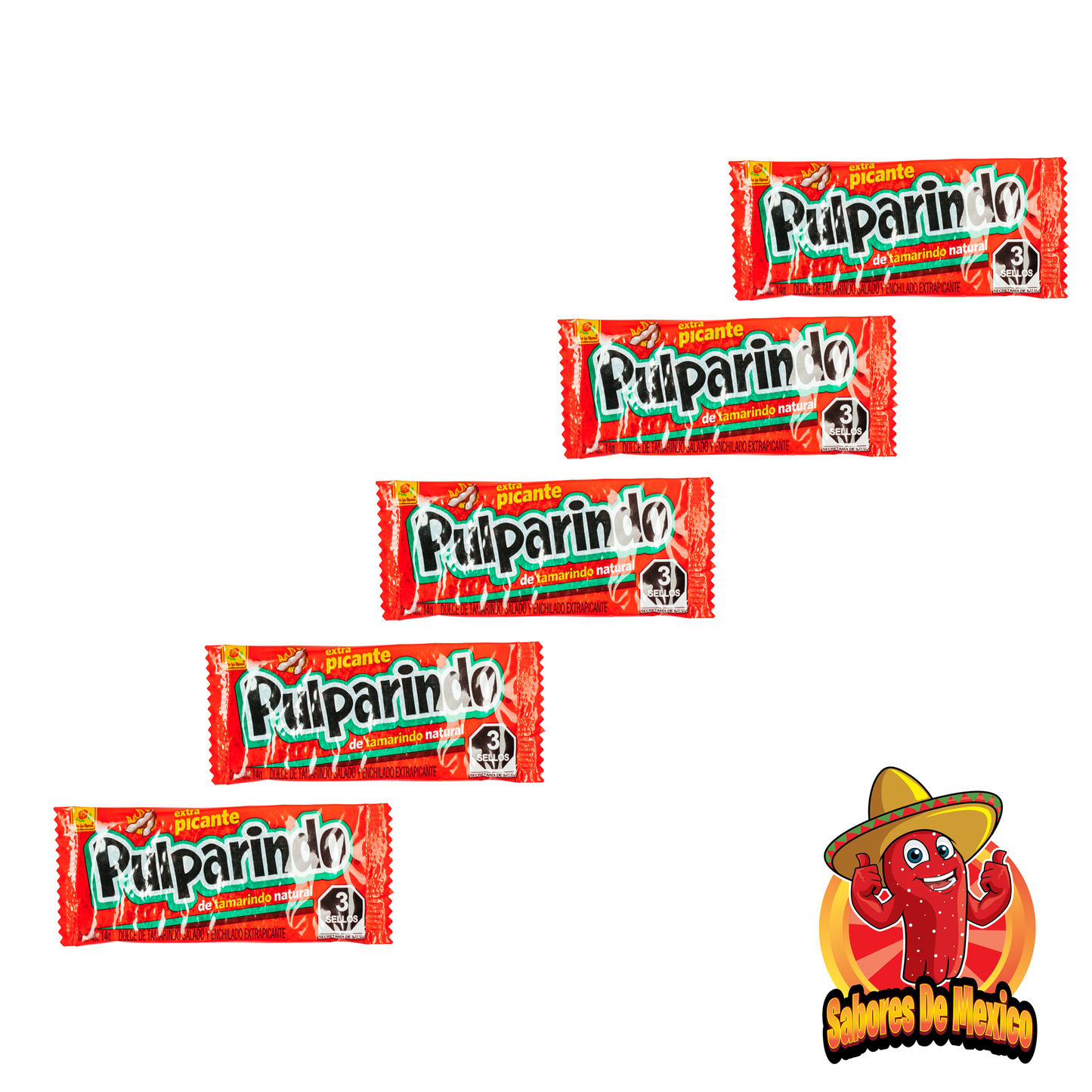 25 Pcs Pulparindo Mexican Candy Mix Pack - Sabores De Mexico