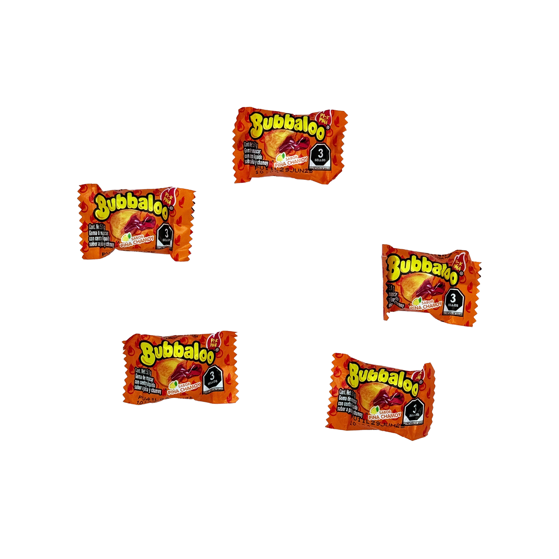 Bubbaloo Piña Chamoy - 47-Count - Sabores De Mexico