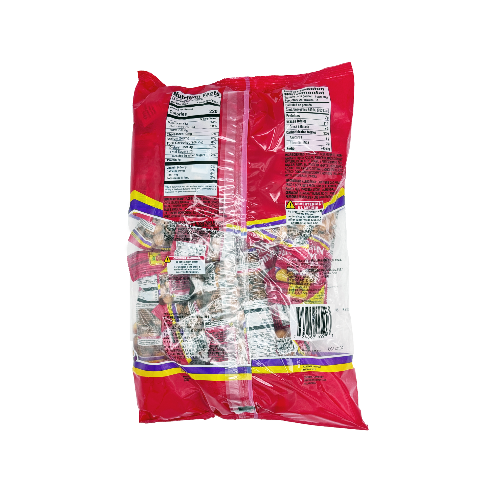 De La Rosa Cacahuates Japoneses - 14-Pack - Sabores De Mexico