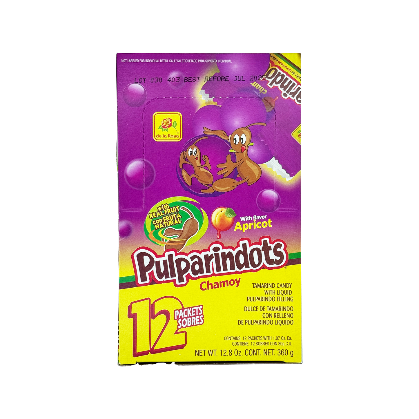 De La Rosa Pulparindots Chamoy - 12-Count - Sabores De Mexico