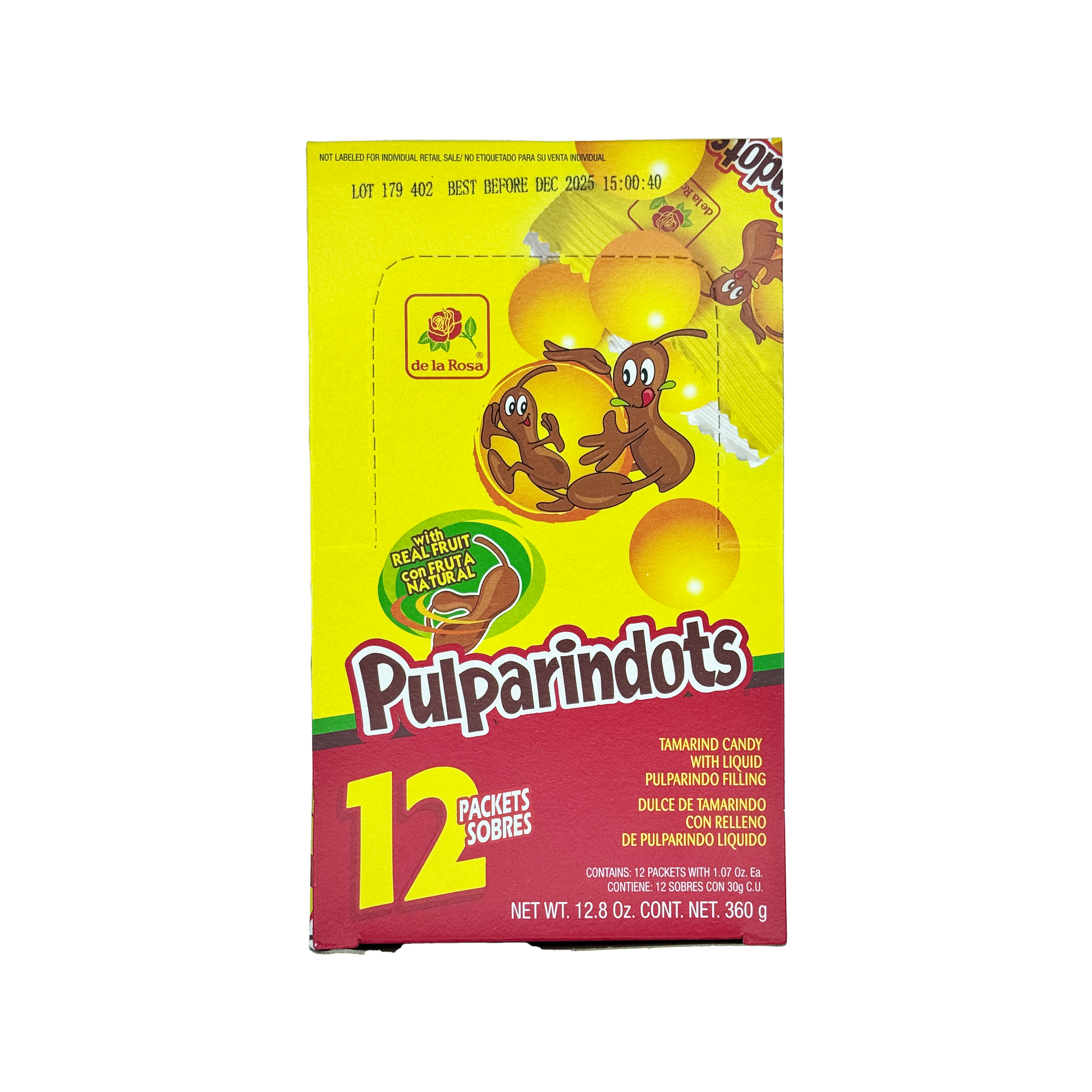 De La Rosa Pulparindots Original - 12-Count - Sabores De Mexico