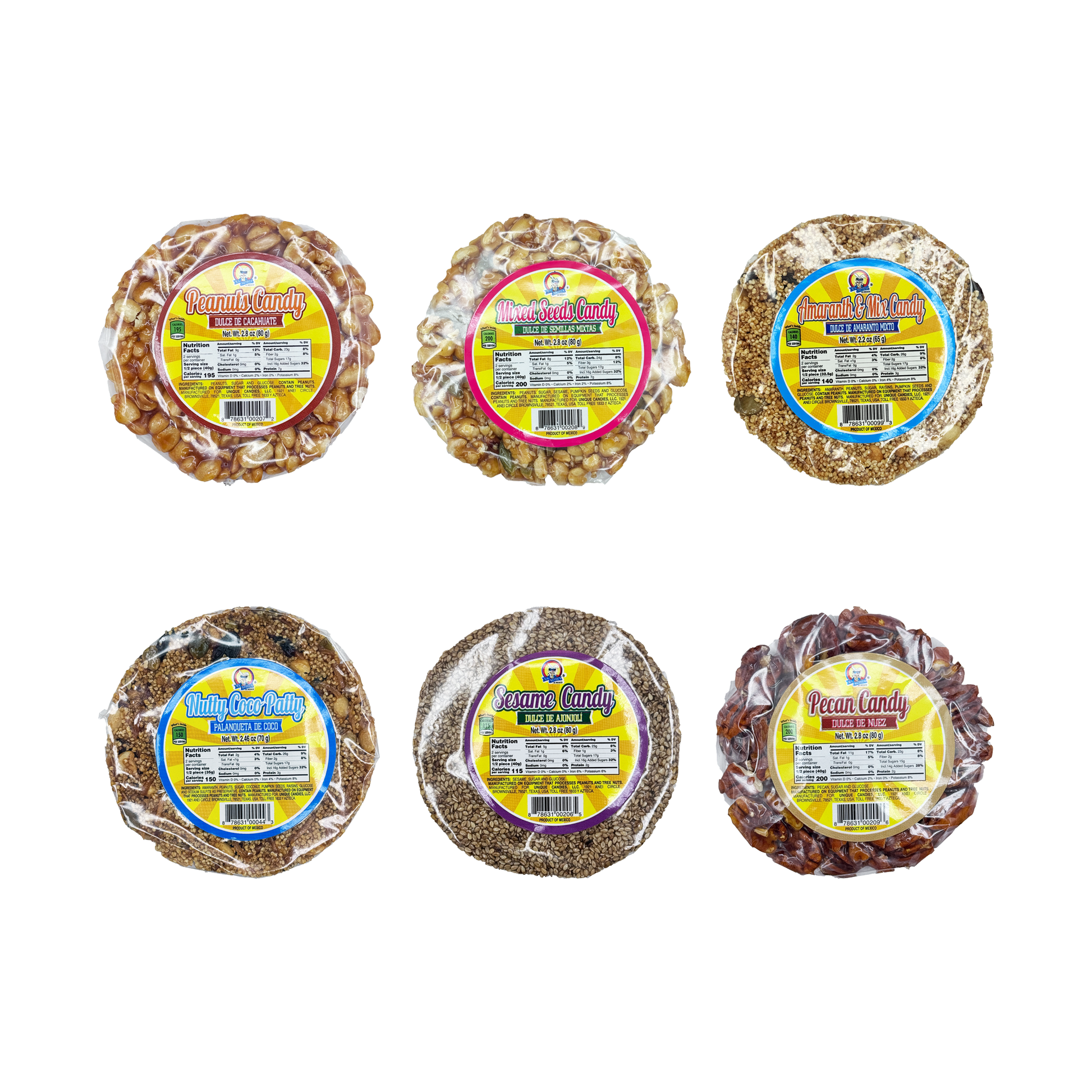 POS Dulce de Palanquete – Choose from 6 Traditional Varieties | Single Piece or Box of 12 - Sabores De Mexico - Mexican Candy Store, Dulceria