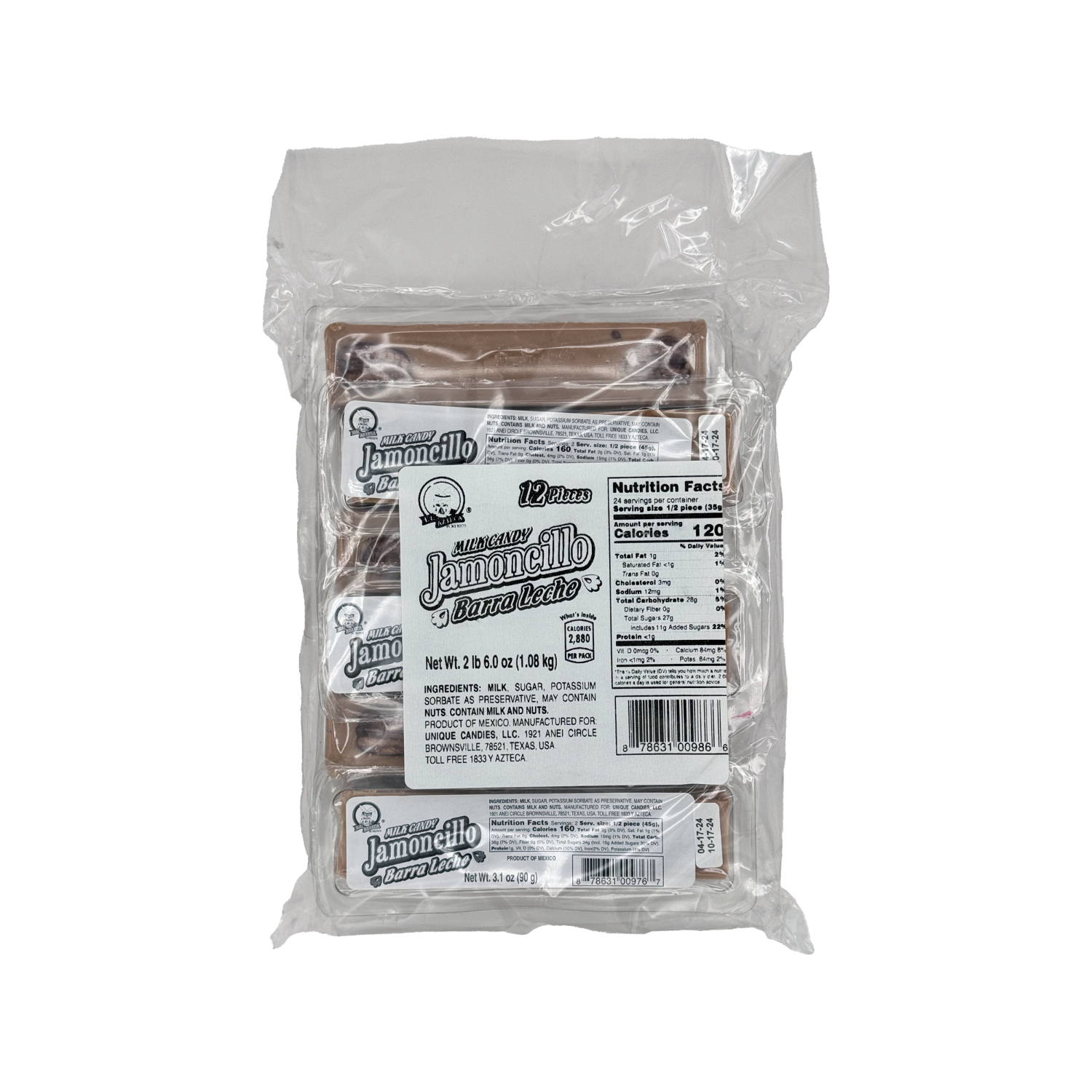 El Azteca Jamoncillo - Single or 12-Pack - Sabores De Mexico