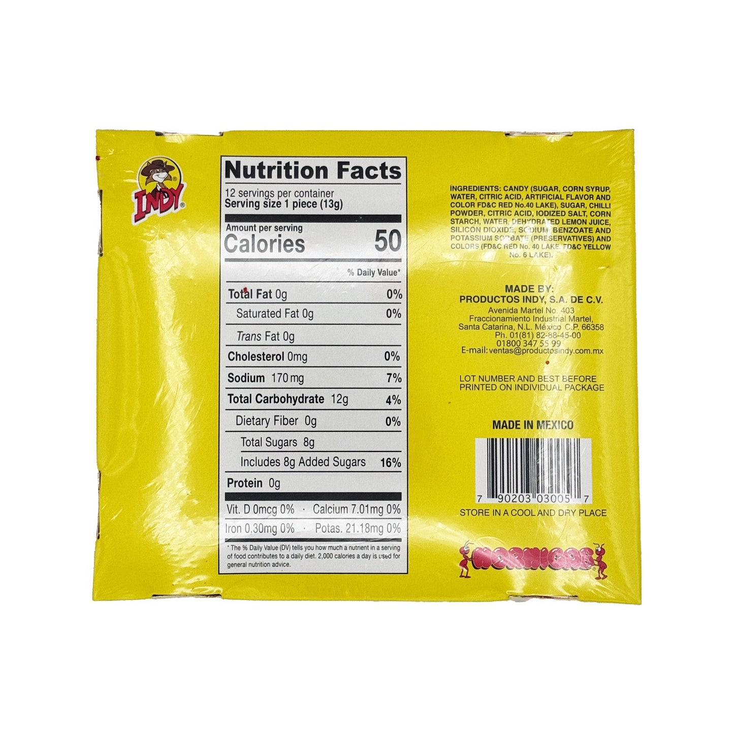 Indy Hormigas - 12-Count - Sabores De Mexico