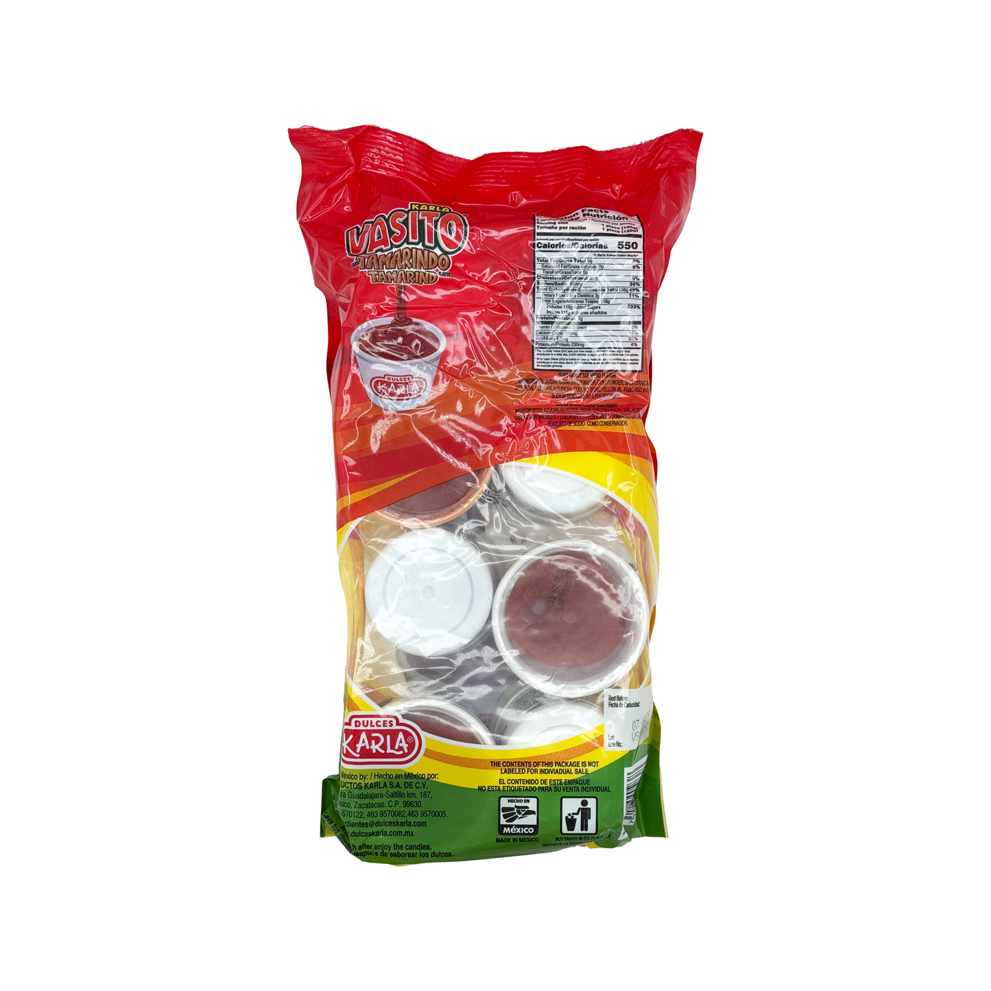 Karla Vasito Grande - Individual or 8-Pack - Sabores De Mexico