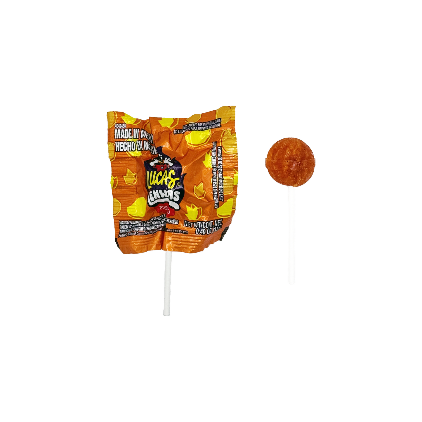 Lucas Lenwas – 40-Count Bag | Spicy Mexican Lollipops in Mango or Watermelon