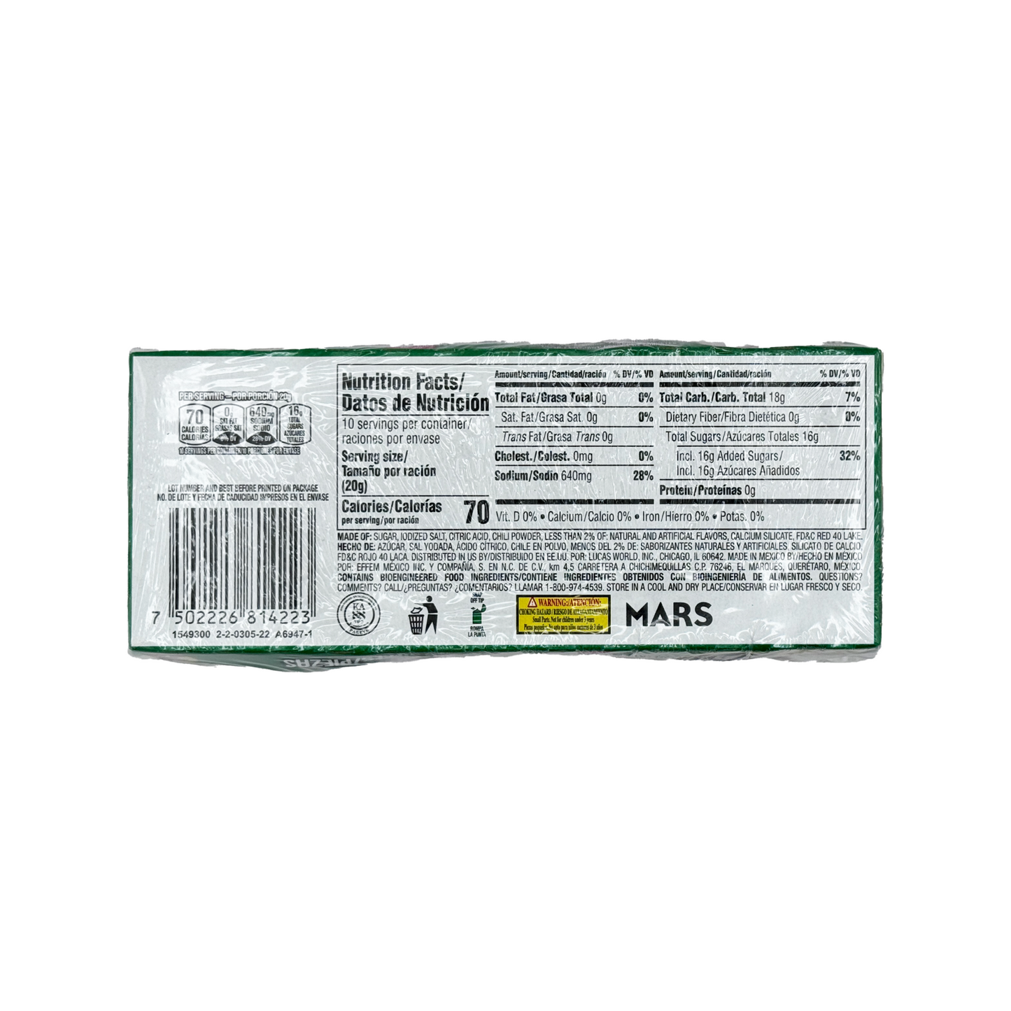 Lucas Baby Sandía - 10-Count - Sabores De Mexico