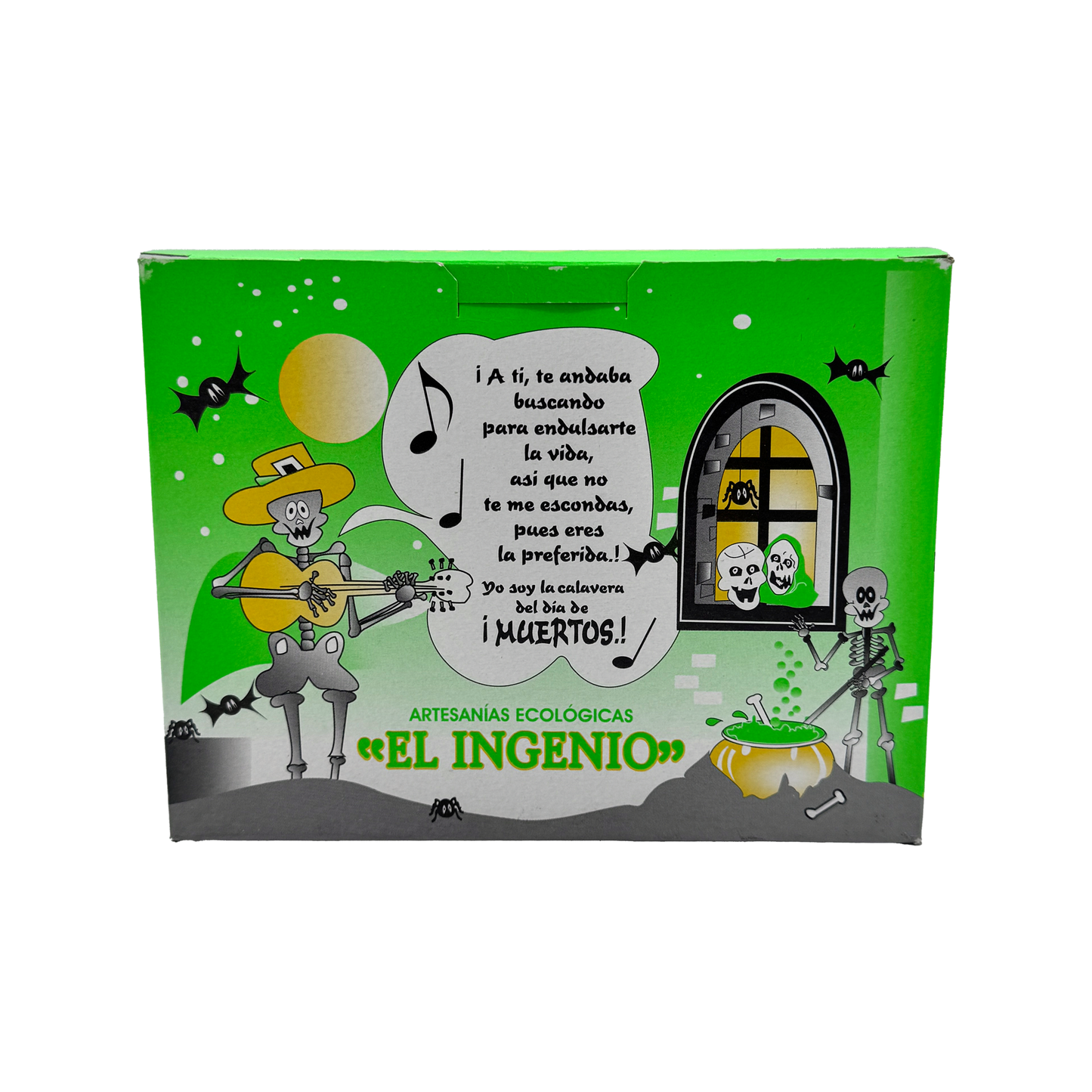 Mexican Sugar Skull Calaveritas de Azucar, Artesian, Traditional, Halloween Gift, Spooky, Fake, Perfect for Dia de los Muertos - Sabores De Mexico