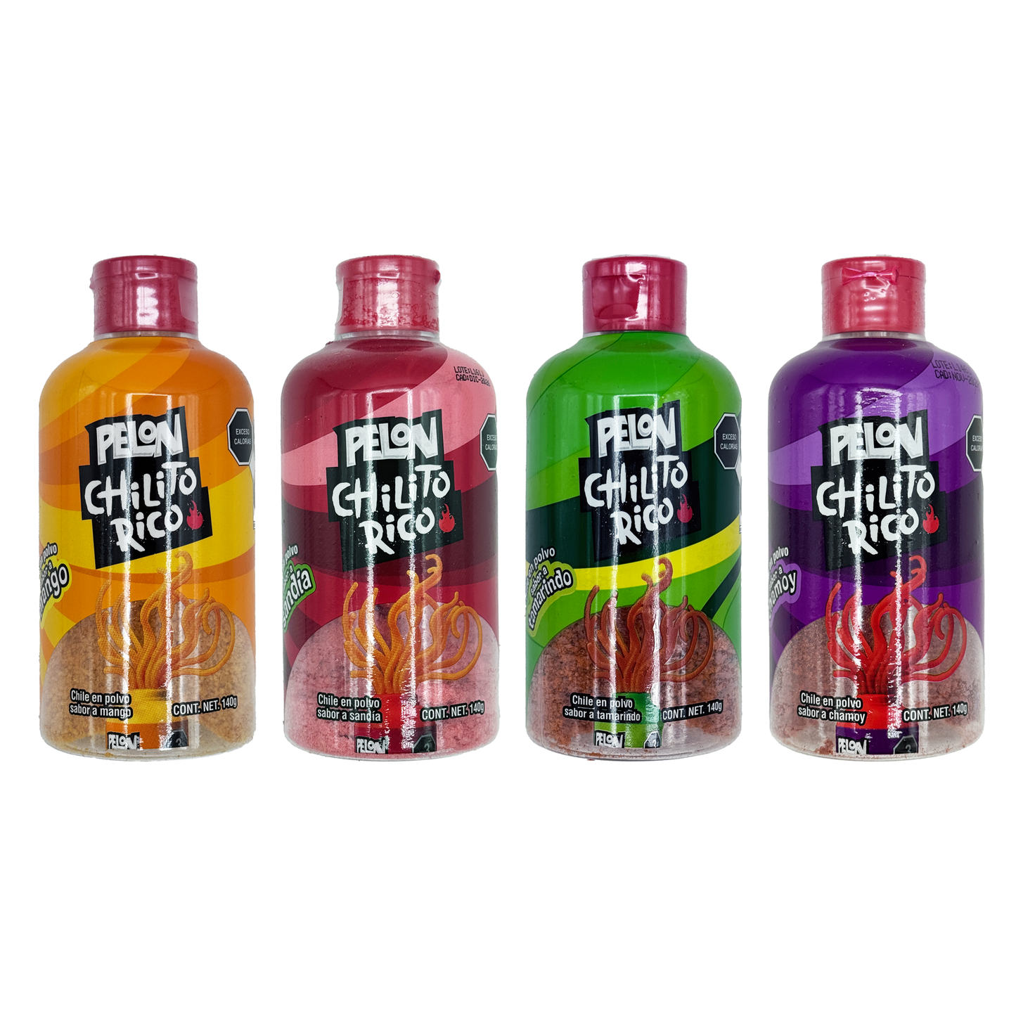 Pelo Chilito Rico – 140g Spicy Mexican Candy in Mango, Sandía, Tamarindo, or Chamoy Flavor