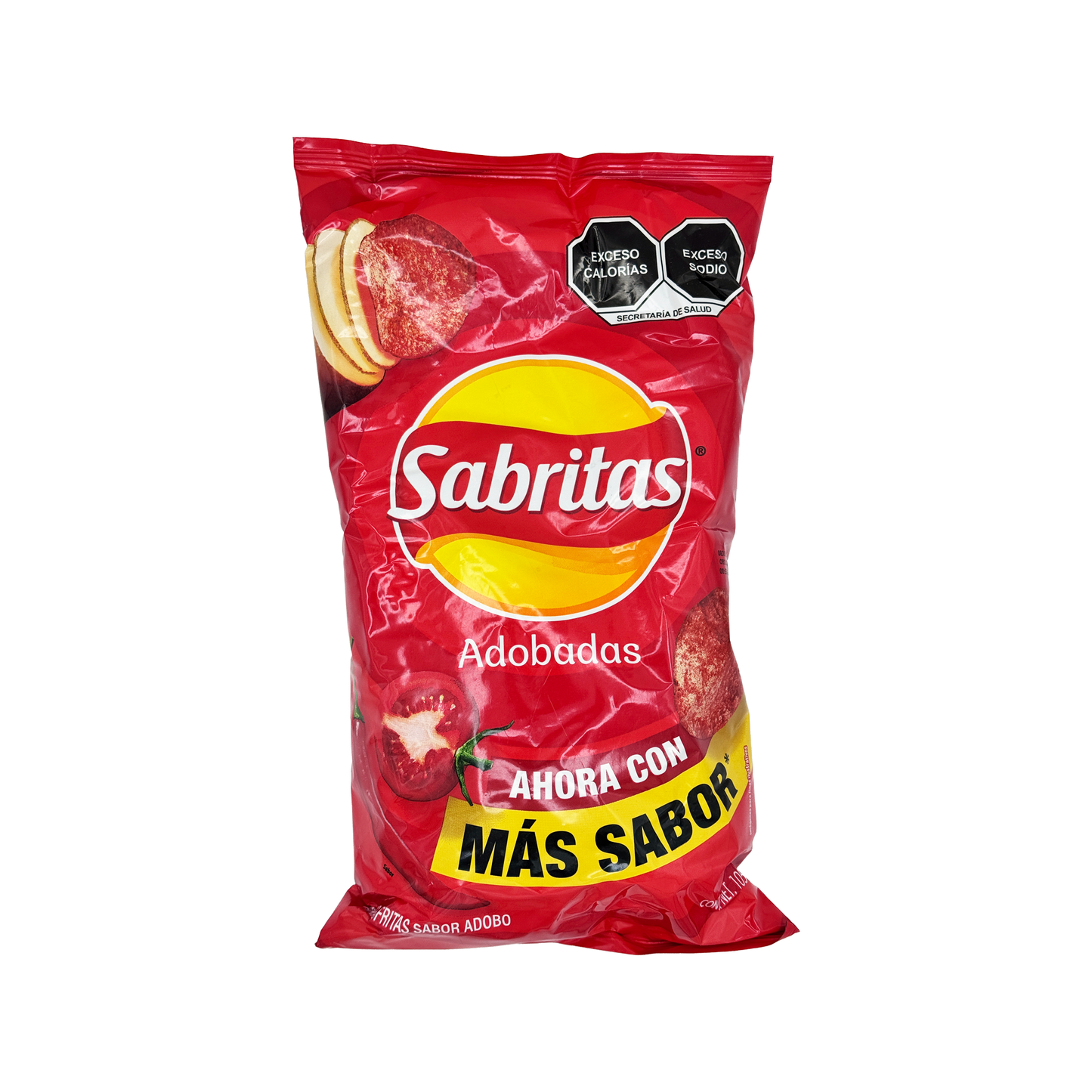 Sabritas Adobadas imported Mexican potato chips, 2 big bags