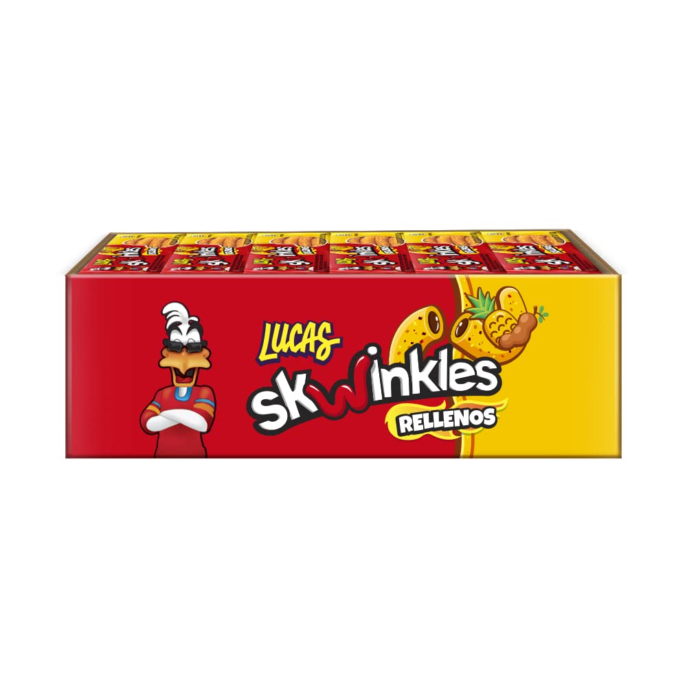 Lucas Skwinkles Rellenos Pineapple - 12-Pack - Sabores De Mexico