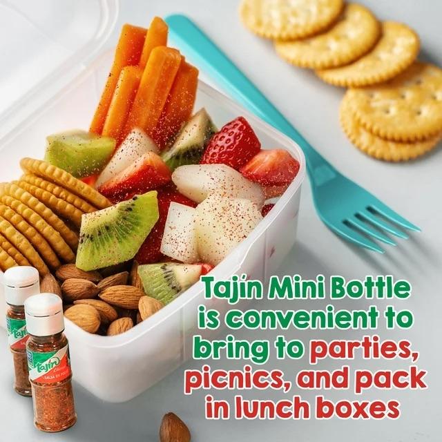 Tajin Clasico Seasoning Mini to Go Bottles, 3.5 oz, Pack of 10 Mexican Candy perfect for Chamoy Pickle Kits