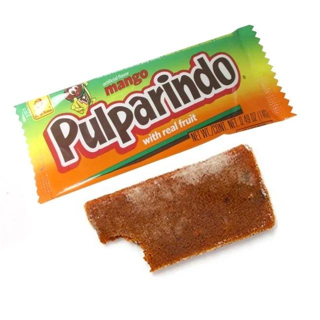 Pulparindo Mango Tamarind bar, 20 Count box Candy Snack Candies Mexican Candy Dulces Mexicanos Spicy Tangy Sweet