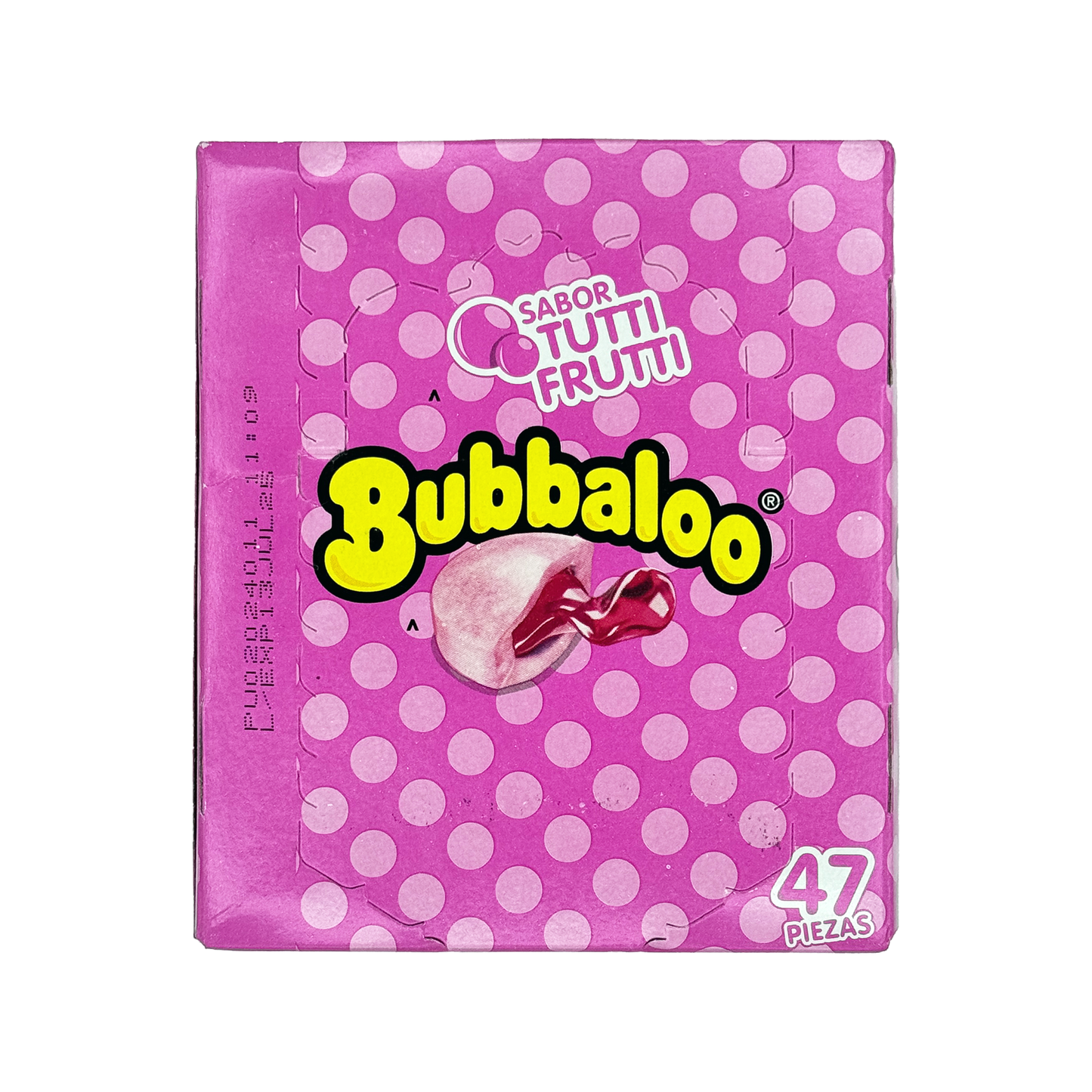 Bubbaloo Sabor Tutti Frutti Fruity Flavored Gum 47 Pieces Mexican Candy Dulces Mexicanos Sweet Chewy Snack Bonbon