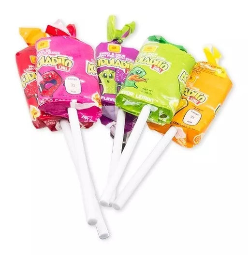 Acidulatido With Chile Lollipop Paleta 50 Pcs by De La Rosa Sweet and Sour Chewy Pop with Chile