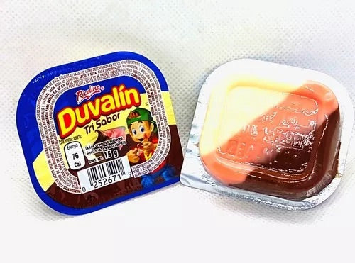 Duvalin 60 Pcs Ricolino Trisabor Hazelnut, Strawberry, and Vanilla Artificially Flavored Spread Spread Mexican Candy, 0.52 Ounce