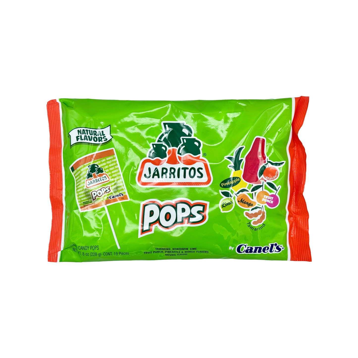 Jarritos Pops - Spicy or Sweet Assorted Pack Naturally Flavored Lollipop Candy, Mexican Candies, Dulces Mexicanos, Snack, Treat, Suckers