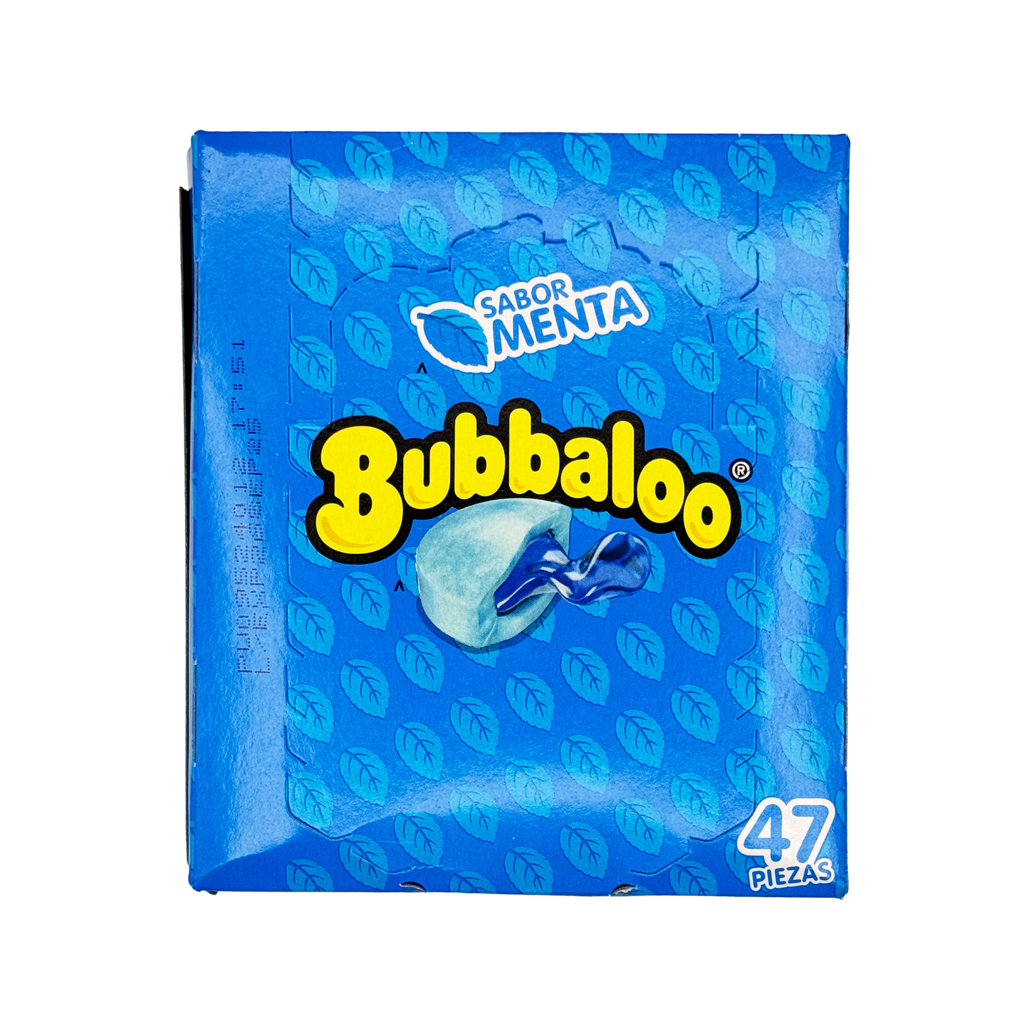 Bubbaloo Sabor Menta Mint Flavored Gum 47 Pieces Mexican Candy Dulces Mexicanos Sweet Chewy Snack Bonbon