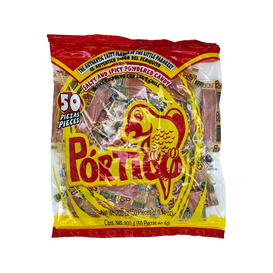 Portic Spicy Powder Candy with Salt and Chili, 25 Pieces