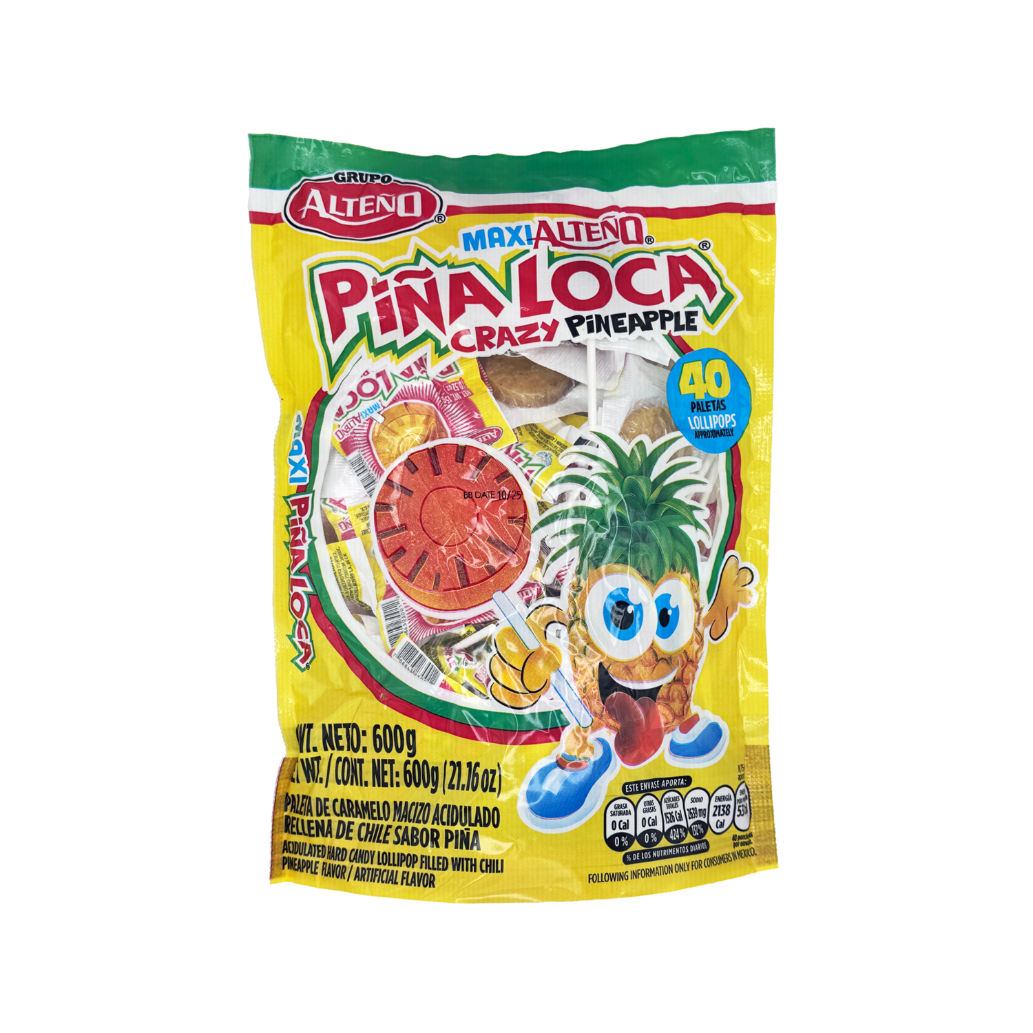 Alteño Piña Loca - 40-Count | Sabores De Mexico - Mexican Candy Store ...