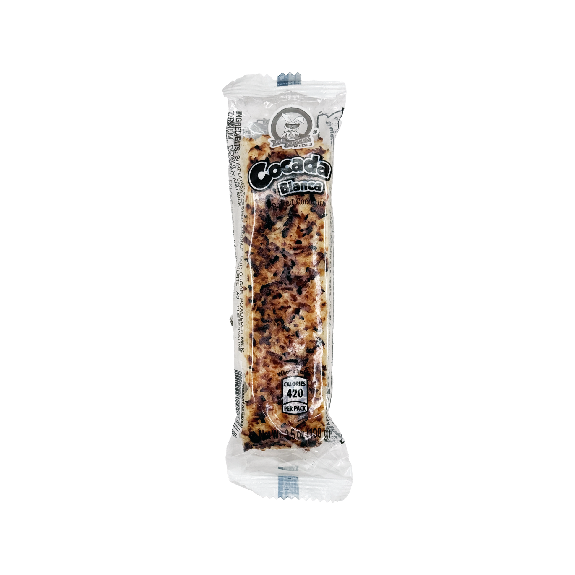 POS Azteca Cocada – Yellow or White Toasted Coconut Candy | Single Bar (3.5 oz) or Pack of 10 (2lb 3oz) - Sabores De Mexico - Mexican Candy Store, Dulceria
