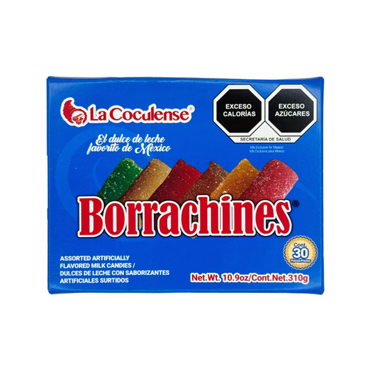 La Coculense Borrachines Assorted Artificially Flavored Milk Candies, 30 Pieces, Mexican Candy, Dulces Mexicanos, Sweet, Dulce de Leche,