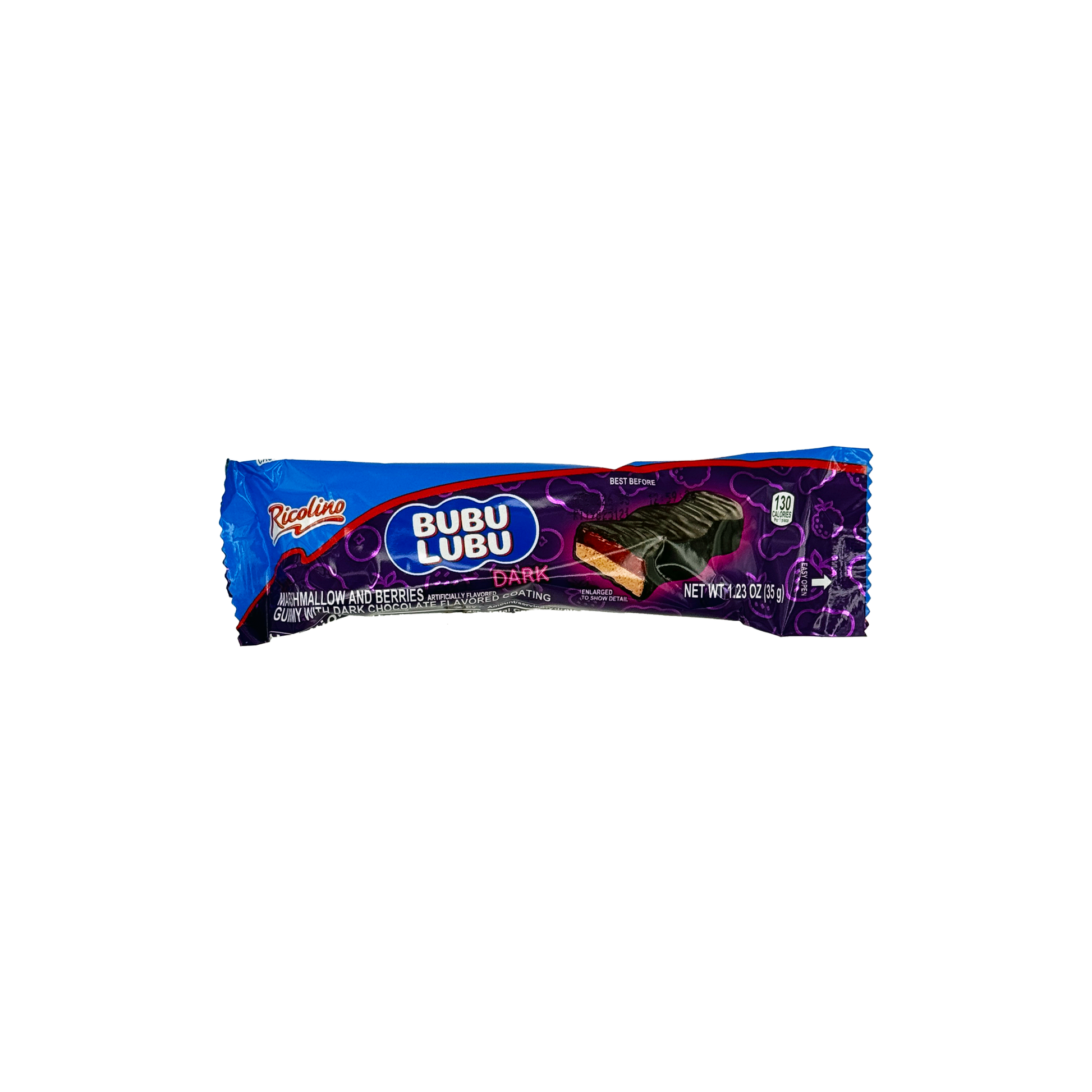 Bubulubu Dark Chocolate Bars – 8 Pack | Chocolate, Marshmallow & Strawberry Filling – dulceria mexicana online