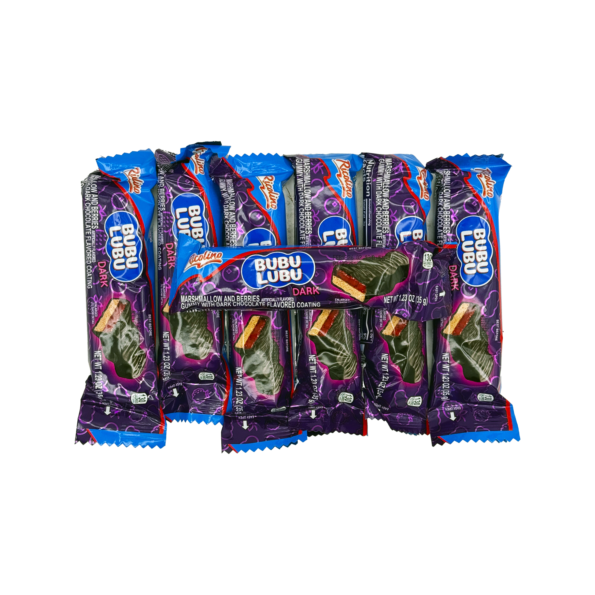 Buy Bubulubu Dark Chocolate Bars – 8 Pack | Chocolate, Marshmallow & Strawberry Filling online – Sabores De Mexico