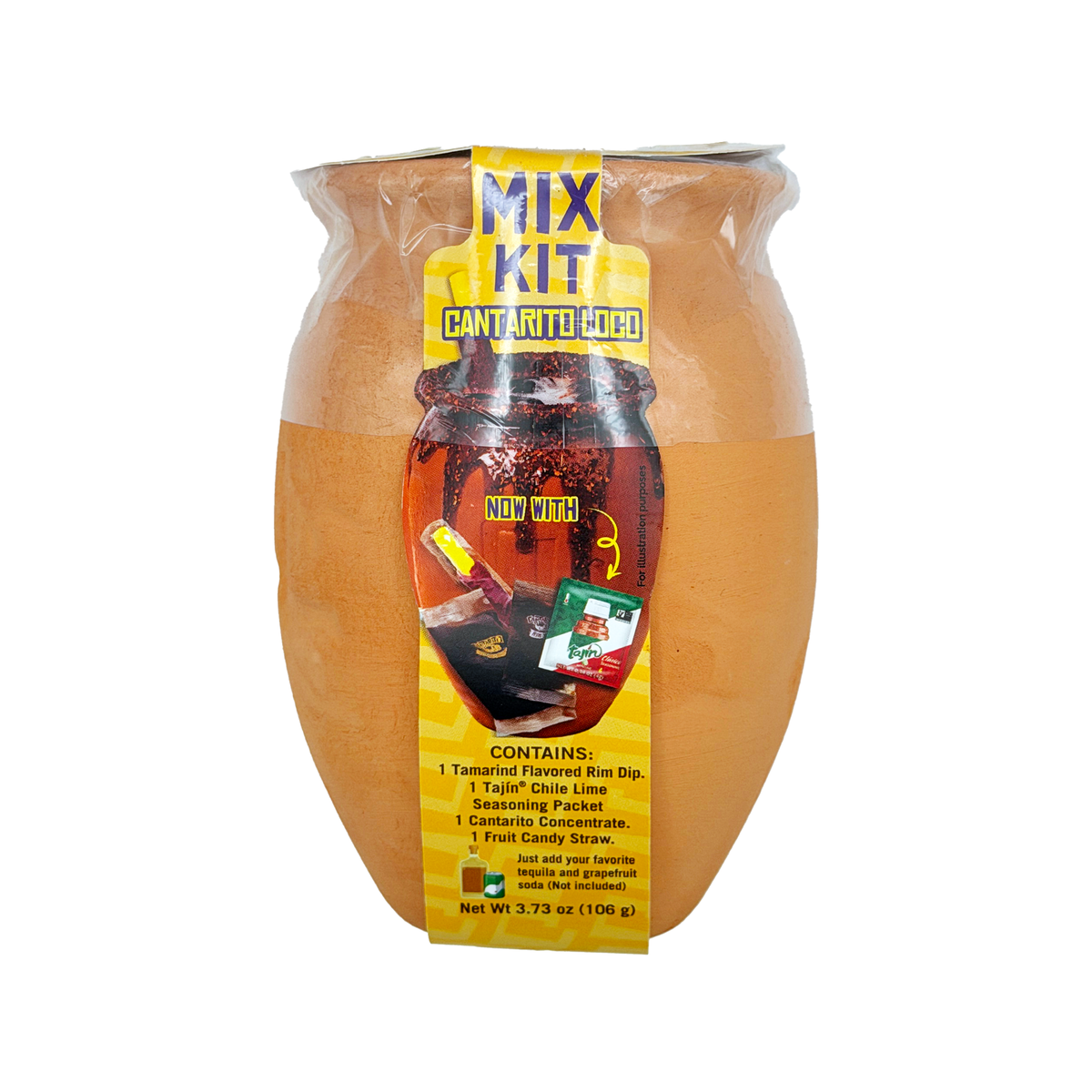 Cantarito Loco Kit with Clay Cup - Original or Spicy Cantarito Drink Mix