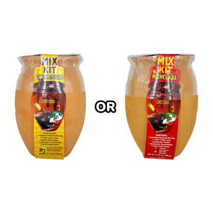 Cantarito Loco Kit with Clay Cup - Original or Spicy Cantarito Drink Mix