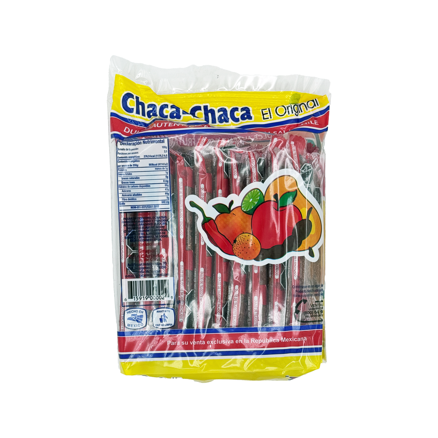 Chaca Chaca Candy – 10 Pieces | Spicy Fruit Pulp Mexican Candy