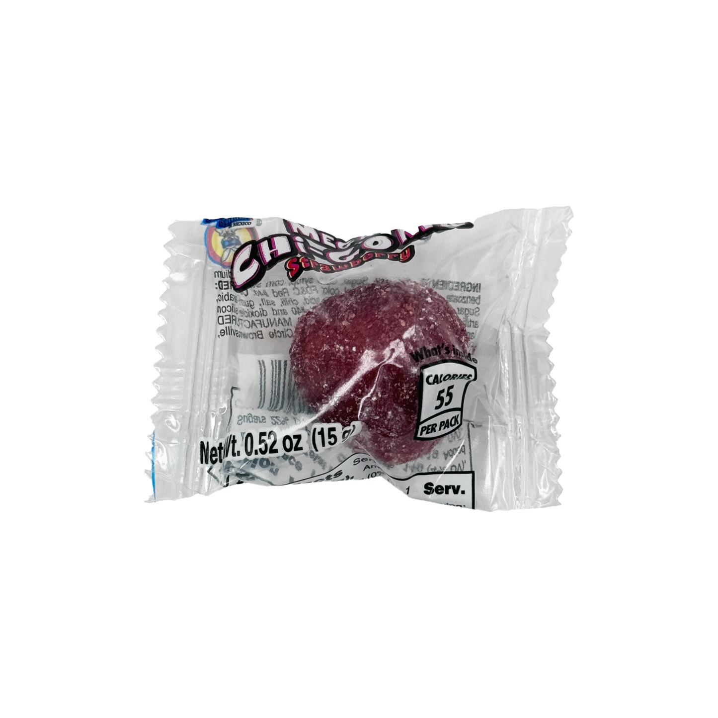 Mega ChiGoma Strawberry Chili Covered Gummie, 30 Pieces, Mexican Candy Dulces Mexicanos Spicy Sweet Snack