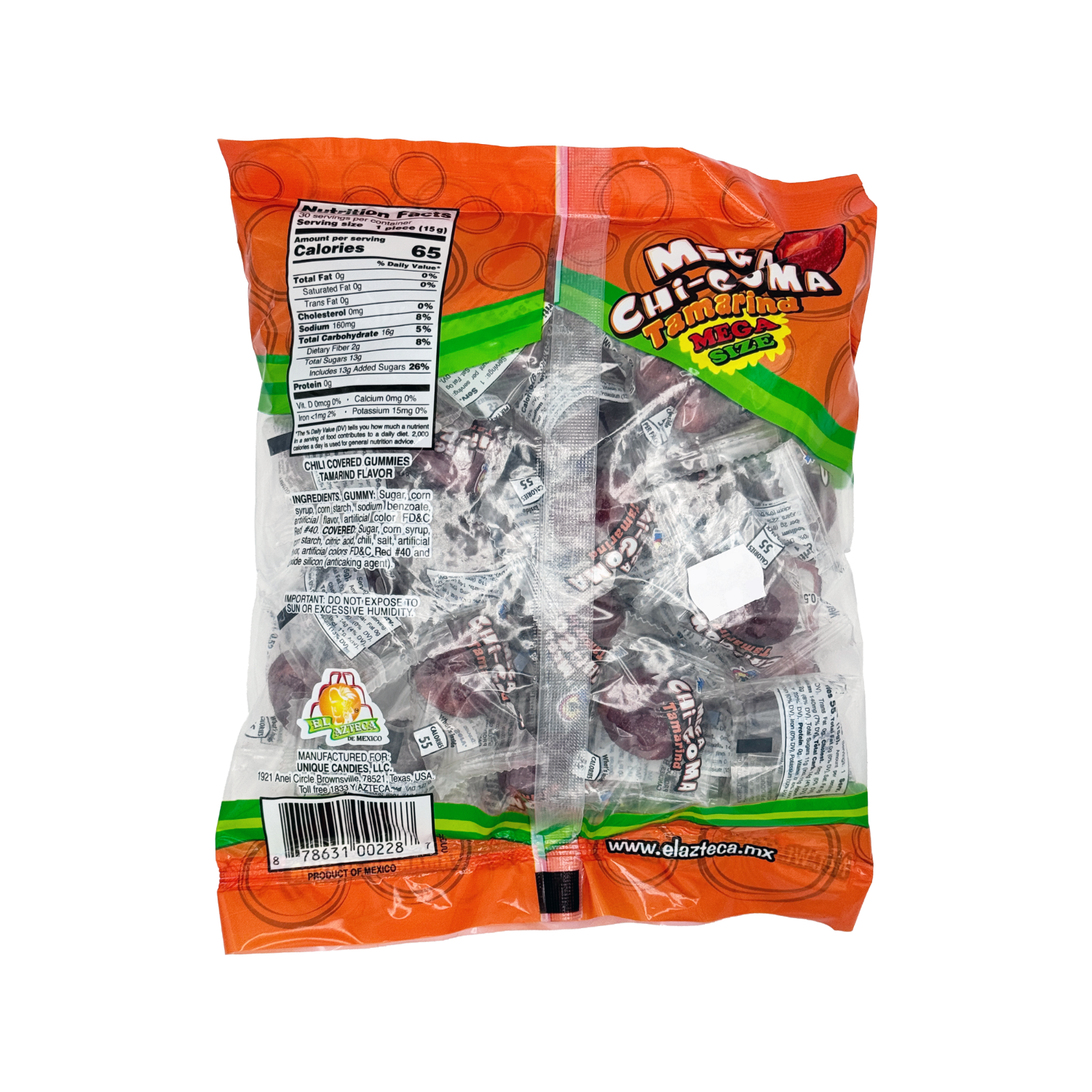 Azteca Candy El Azteca Mega ChiGoma Tamarindo – Sabores De Mexico