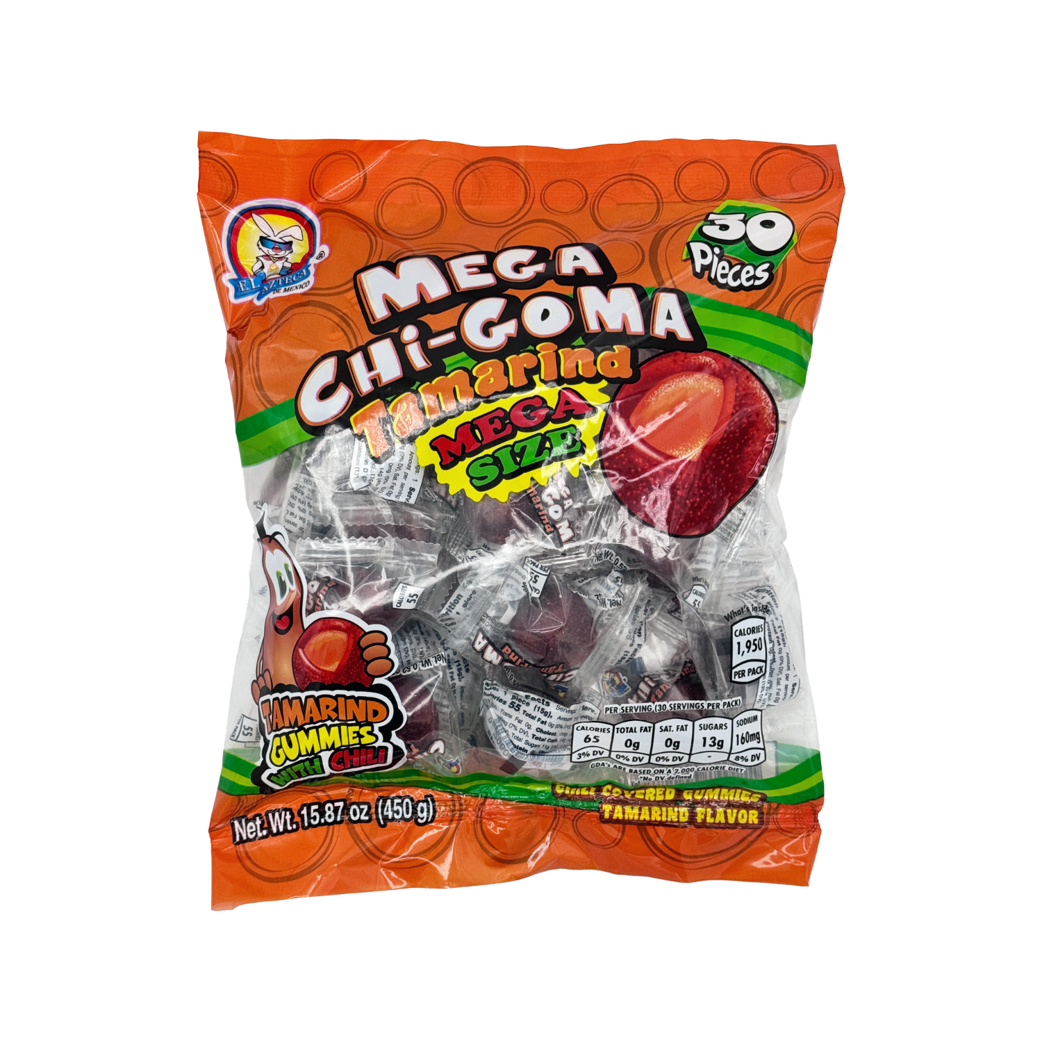 Azteca Candy El Azteca Mega ChiGoma Tamarindo – Sabores De Mexico