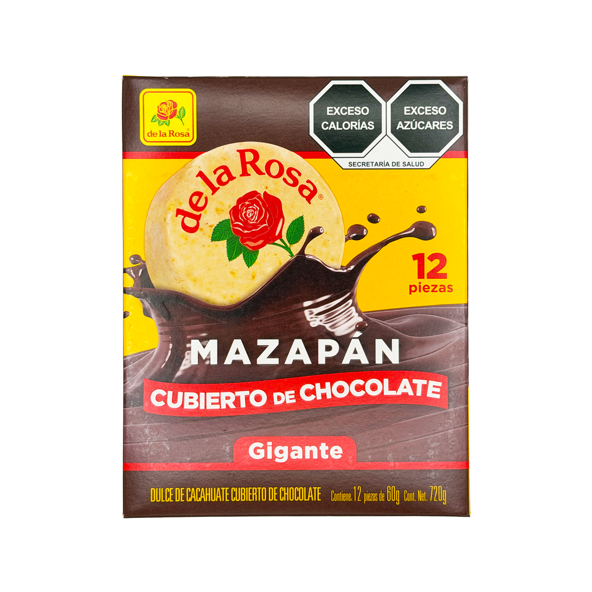 De La Rosa Mazapan Gigante with Chocolate 12 Count