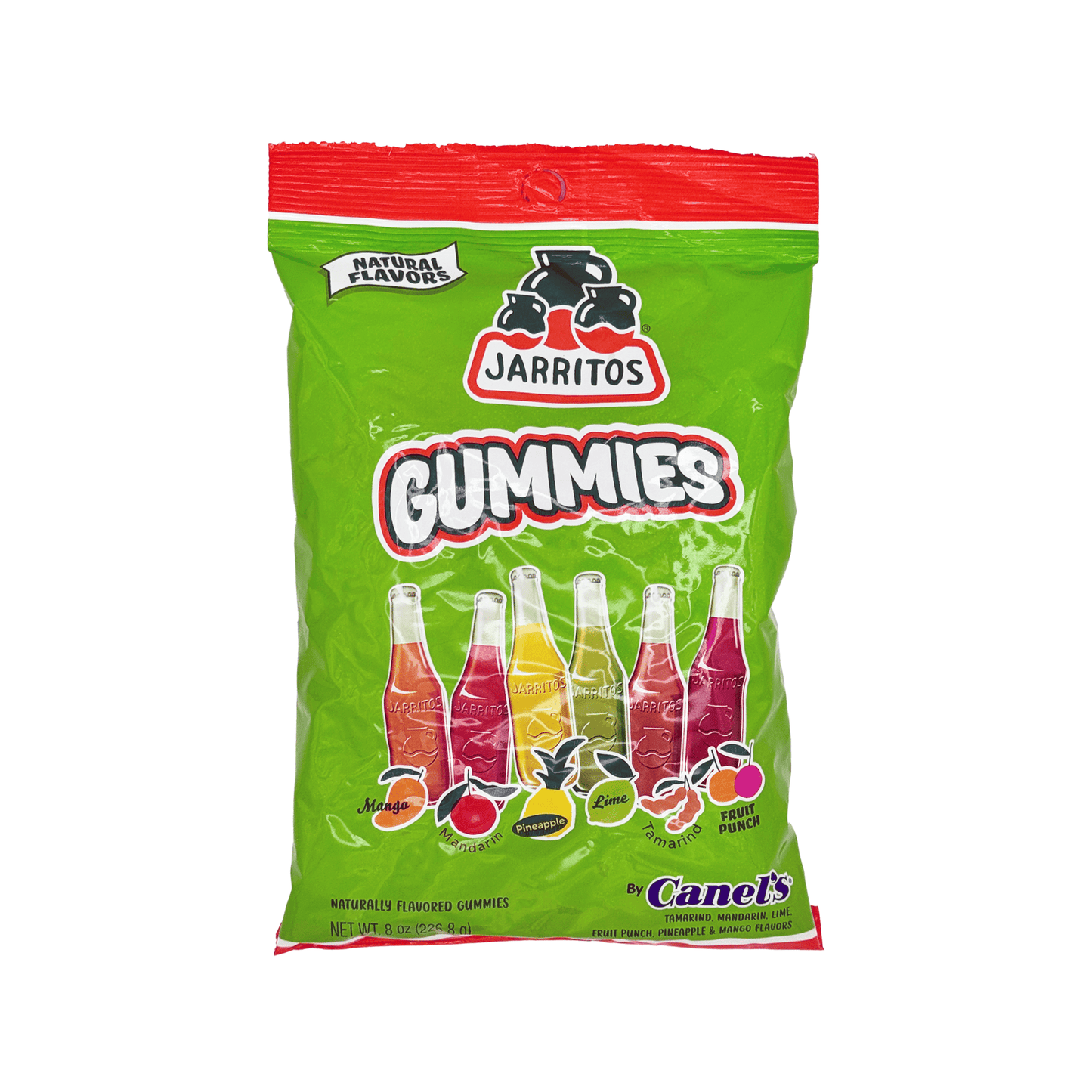 Jarritos Gummies - Sour or Sweet Naturally Flavored Gummy Candy, Mexican Candies, Dulces Mexicanos, Snack, Treat - Sabores De Mexico