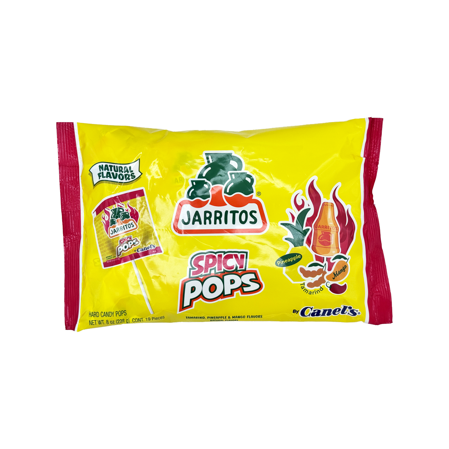 Jarritos Pops - Spicy or Sweet Assorted Pack Naturally Flavored Lollipop Candy, Mexican Candies, Dulces Mexicanos, Snack, Treat, Suckers