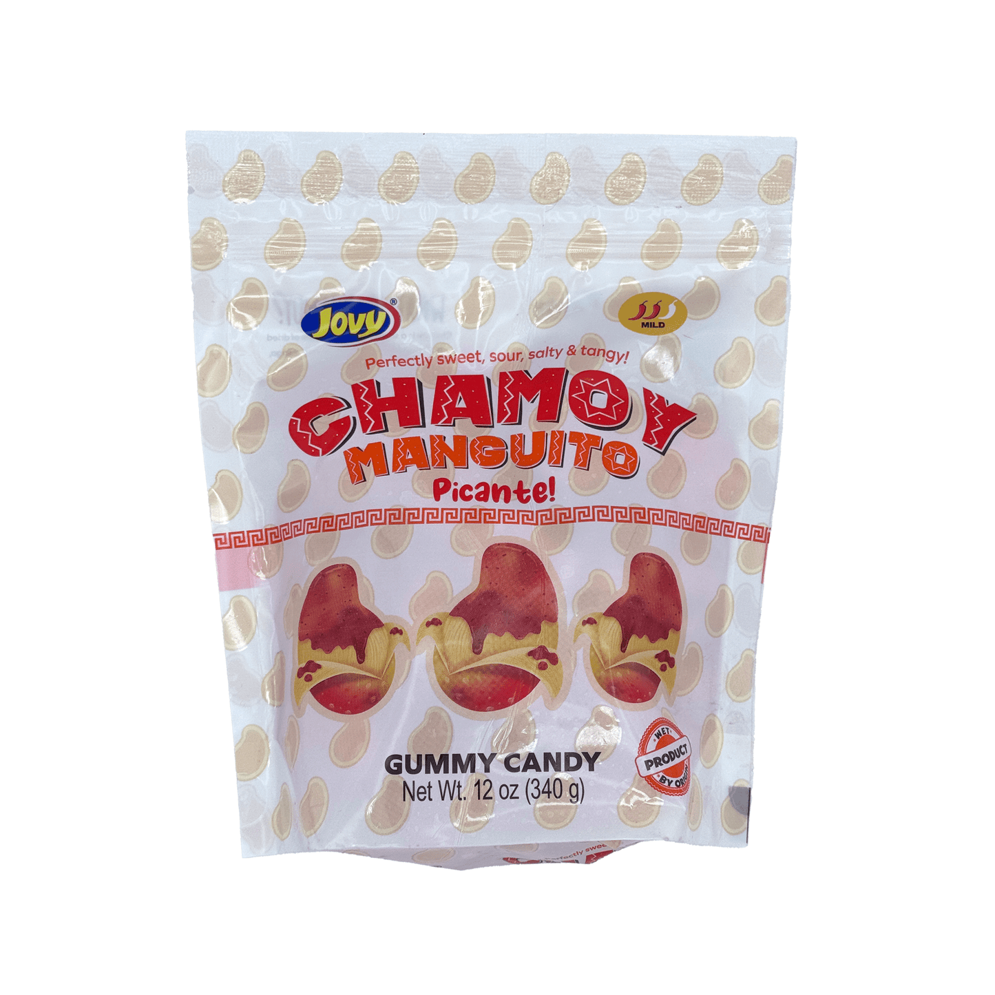 Jovy Chamoy Gummy Candy - Rings or Bears, Mango, Watermelon, Peach, or Variety, Spicy Sweet Mexican Candy, Dulces Enchilados, Chamoy Gummy Snacks - Sabores De Mexico