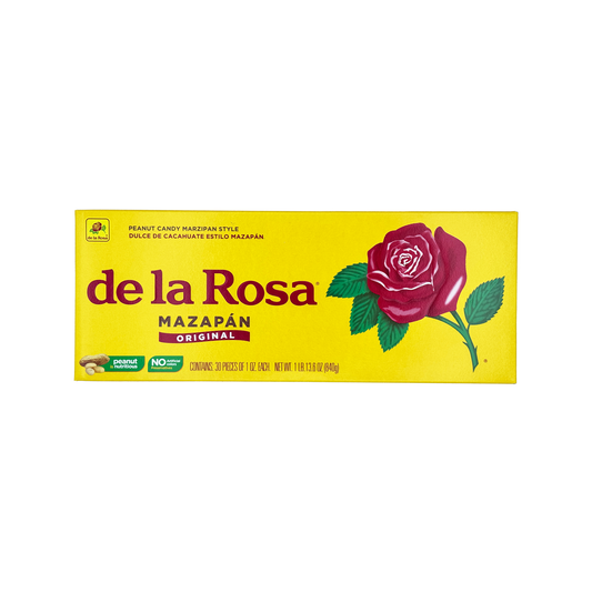 De la Rosa Mazapan, Marzipan De la Rosa, Mexican Original Peanut Candy, Regular Pack of 30