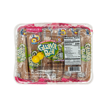 El Azteca Mini Guava Rolls 12 Count - Traditional Mexican Guava Paste Candy Rolls