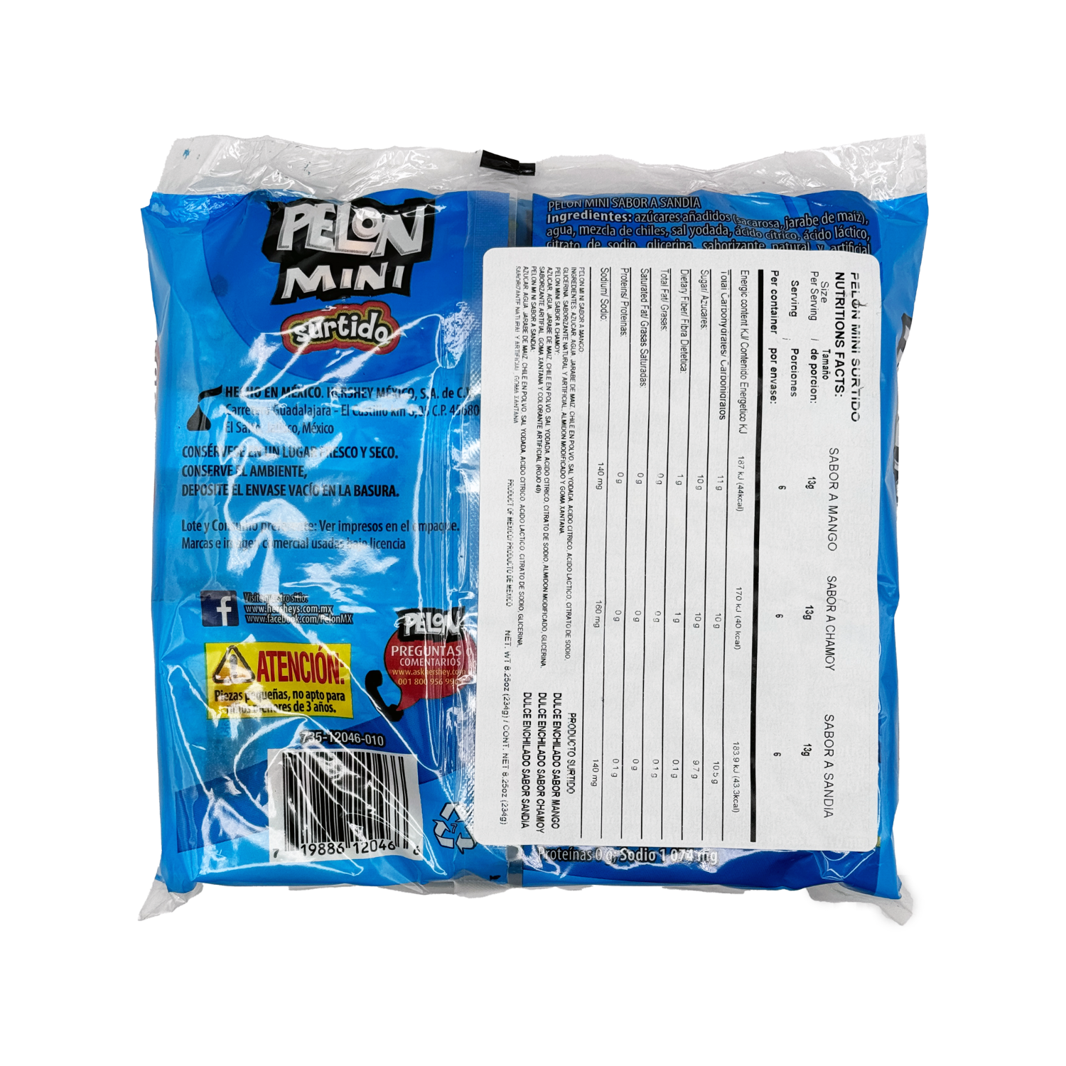 Mini Pelon Pelo Rico Surtido - 18-Pack - Sabores De Mexico