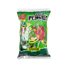 Pelon Peloneta – Tamarindo or Chamoy Lollipop with Chili Filling (18-Pack)