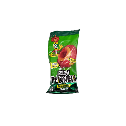 Pelon Peloneta – Tamarindo or Chamoy Lollipop with Chili Filling (18-Pack)