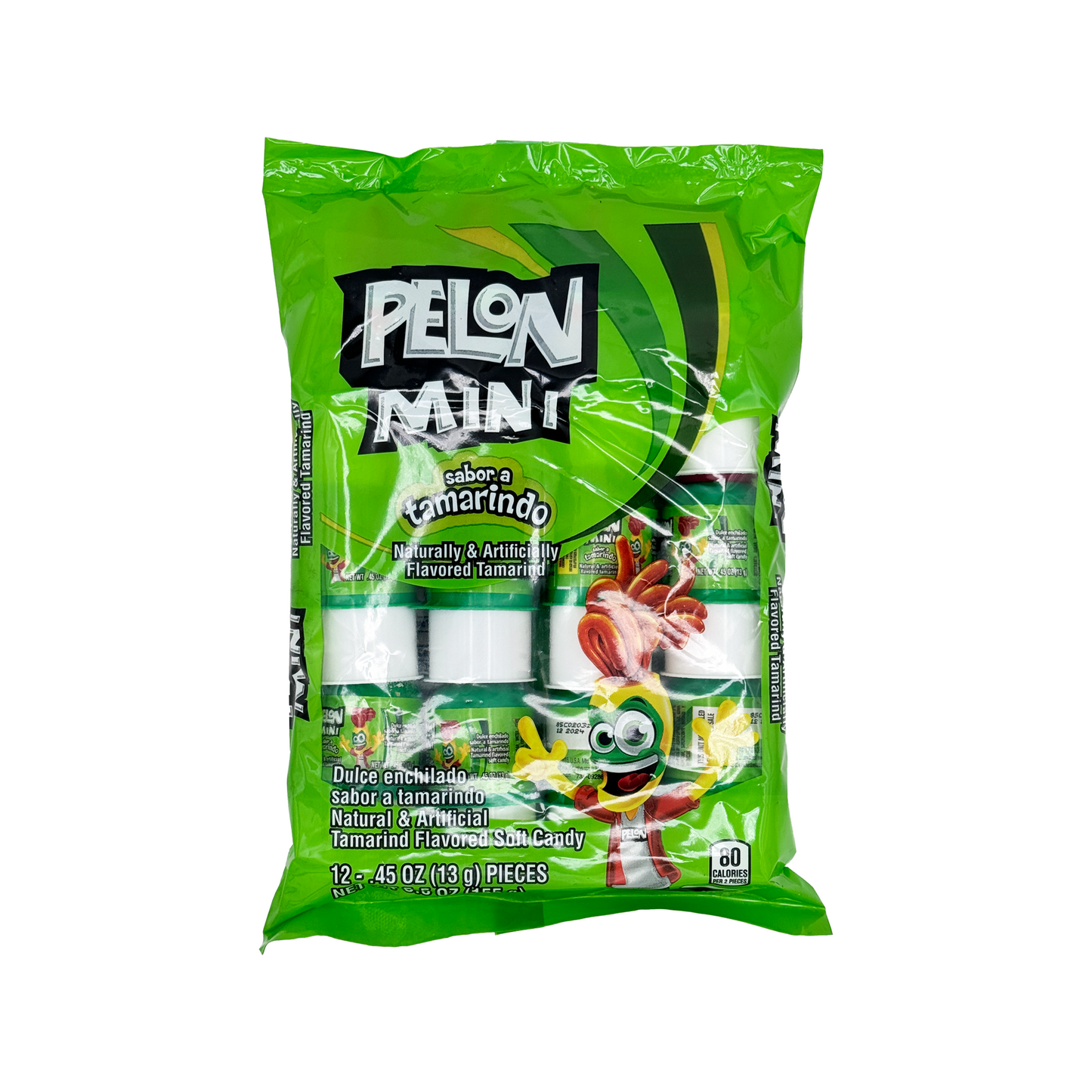 MINI Pelon Pelo Rico, 12 Pack Bag, Spicy tamarind flavored soft candy Mexican candy Dulces Mexicanos Dulce De Tamarindo Sweet