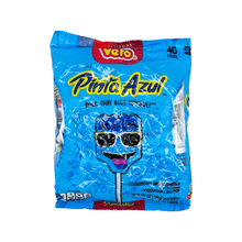 POS Vero Pinta Azul Lollipops – 40-Count | Sweet & Tangy Blue Raspberry Mexican Candy – Sabores De Mexico