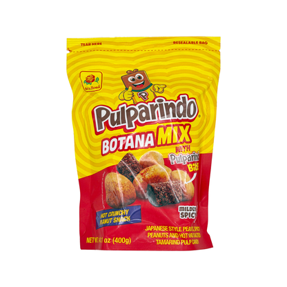 De La Rosa Pulparindo Botana Mix 14.1 oz - Original or Extra Spicy Peanut Snack