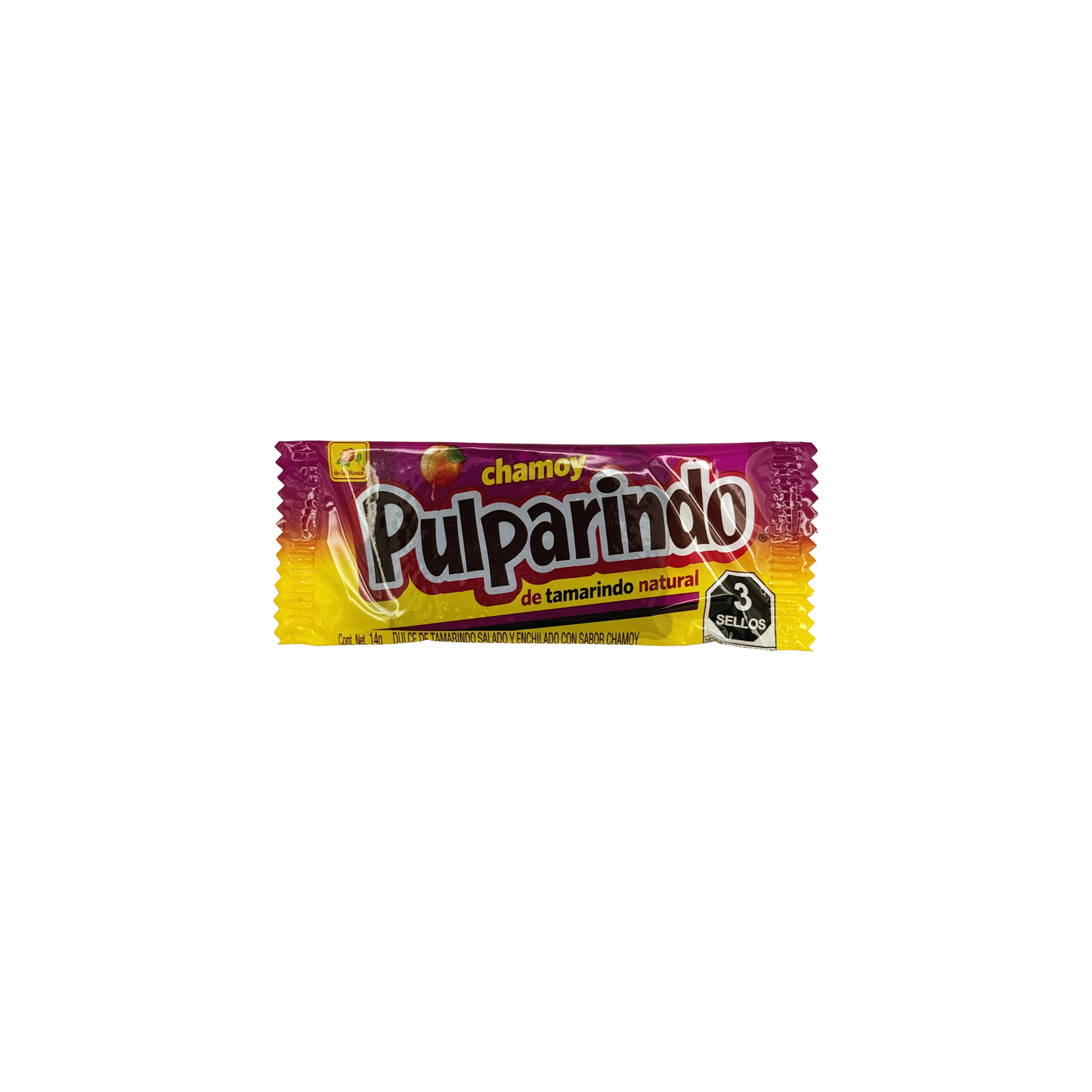 Pulparindo Chamoy Tamarind bar, 20 Count box Mexican Candy Dulces Mexicanos Spicy Tangy Sweet Snack Candies