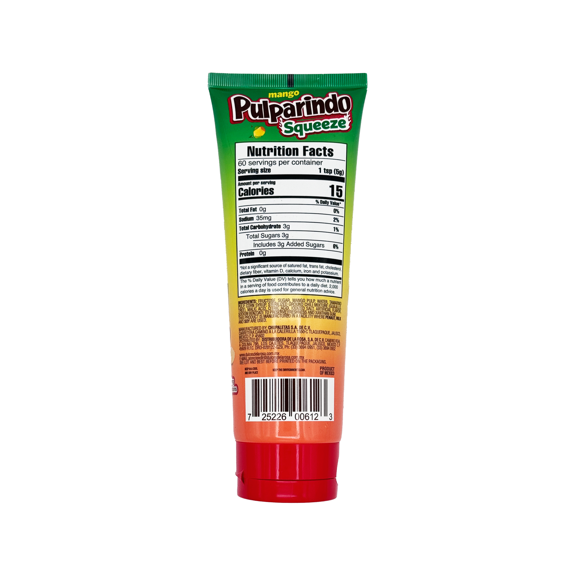 POS Pulparindo Squeeze - Spicy Tamarind Candy Tube | Original or Mango Tamarind Flavor - Sabores De Mexico - Mexican Candy Store, Dulceria