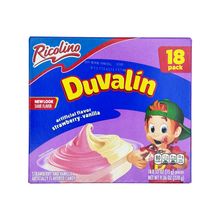 Ricolino Duvalin BiSabor Vanilla & Strawberry - 18-Count - Sabores De Mexico