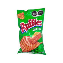 Ruffles Queso imported Mexican potato chips, 2 big bags